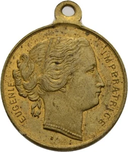 Medaille Frankreich Eugenie Bronze 23 mm/ 4,9 g Original #O1391 - Bild 1 von 2