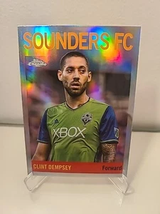 2024 Topps Chrome MLS Soccer 1964 64T-1 Clint Dempsey, Seattle Sounders FC - Picture 1 of 2