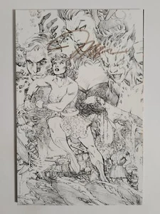 Wonder Woman #750 DC 2020 casi nuevo 9,4 Jim Lee boceto variante cubierta G firmada con certificado de autenticidad - Imagen 1 de 3
