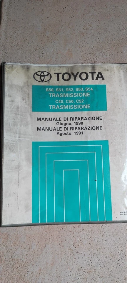 Toyota Manual Riparazione Trasmissione S50 S51 S52 S53 S54 C40 C50 C52 Supra.... - Immagine 1 di 1