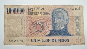 Argentina banknote 1000000 pesos ND (1982 - 1983). VF. seria B. - Picture 1 of 3
