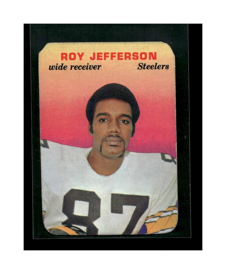 1970 Topps Football Super Glossy Roy Jefferson #17  Pittsburgh Steelers - Image 1 of 2