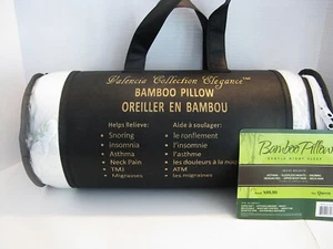 Valencia Collection Elegance Bamboo Bed Pillow Queen Size MSRP $99 NIP - Picture 1 of 5