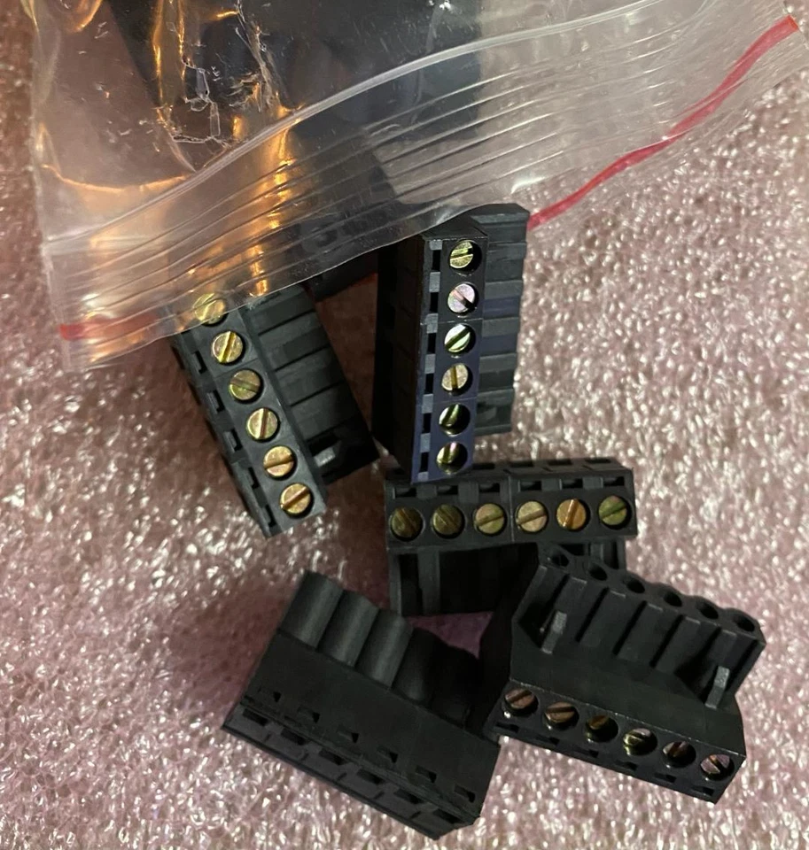 AUGAT RDI 5ESDV-06-1 Modular Pluggable Euro Terminal Block 6 Position NEW Qty.1 - Image 1 of 1