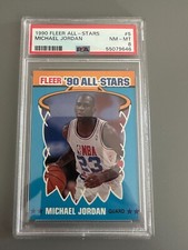 1990 Fleer All-Stars Michael Jordan #5 PSA 8 NM-MT HOF Chicago Bulls
