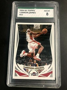 Lebron James 2004-05 Topps Pallacanestro 2° anno #23 Classificato SPA 8 quasi nuovo-mt Cavs - Foto 1 di 2