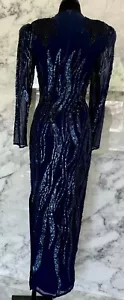 Buluchi Formal Party Cocktail Dress Vintage Sequins Embroidered Dress - Picture 1 of 8