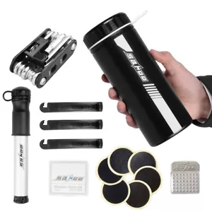 SAHOO Fahrrad Reparatur Werkzeug Kits Fahrrad Reparatur Set mit Minipumpe 14 in 1 Ablage R3A6 - Bild 1 von 12