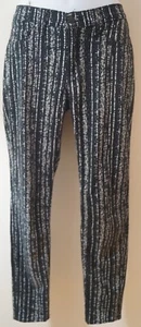 RAG & BONE / JEAN Black & White Cotton Blend Abstract Print Jeggings Trousers 29 - Picture 1 of 4