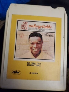 Unforgettable Nat King Cole 8 track Capitol VG+ Tested B2 - Picture 1 of 4