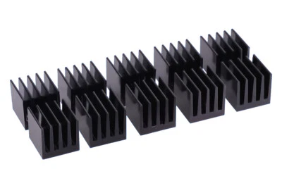 Alphacool GPU RAM Aluminium Heatsinks 15x15mm - black 10 Stück - Bild 1 von 2