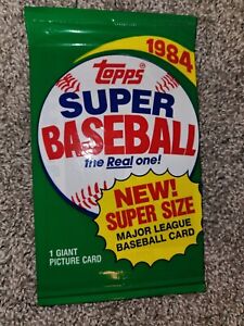 Darryl Strawberry #12 1984 Topps Super Baseball - Unopened Pack 