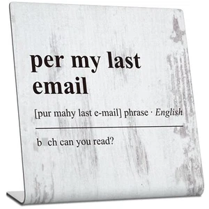 Funny Office Decor Sign for Cubicle Decor or Desk Decorations Humorous Office... - Picture 1 of 6
