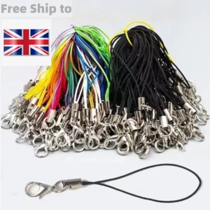 13 Colors Accessories Mobile Cell Phone Strap Loop Lanyard Lobster Clasp Cords - Zdjęcie 1 z 19