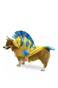 Disney Store The Little Mermaid Flounder Pet Dog Costume Outfit Size Small - Picture 1 of 3