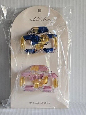 ETTIKA Hair Claw Clip Set. Multi-colored. Set of 2 pieces. - Image 1 of 2