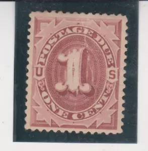 US Scott # J15 Mint with Crease 1 cent Brown Postage Due 1884 Cat $70.00 - Picture 1 of 2