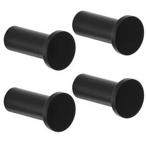 Ganchos de abrigo negros modernos montados en la pared, ganchos para toallas para baños ganchos para batas, H... - Imagen 1 de 8