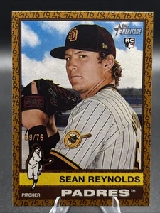 Sean Reynolds #160 76 Border SP Rookie 69/76 Padres 2025 Topps Heritage - Imagen 1 de 3