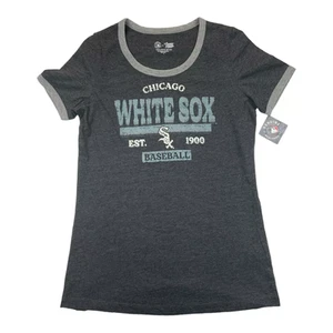 MLB Chicago White Sox Women's Charcoal Grey T-Shirt, Small - Picture 1 of 3