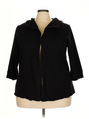 Daisy Fuentes Women Black Cardigan 2X Plus - Image 1 of 4