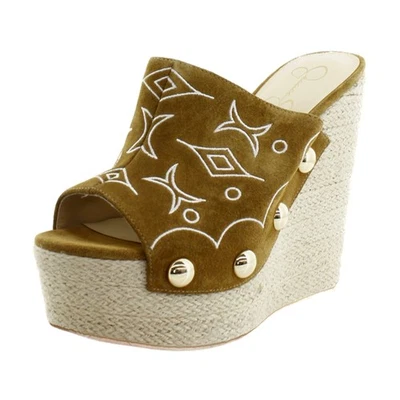 Jessica Simpson Vadim 棕色女式鞋 10 M 码运动款 — 第 1/4 张图片