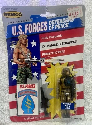 Вооруженные силы США Защитники Мира Коммандос Оборудованный Боевой Король 1989 REMCO - Изображение 1 из 4