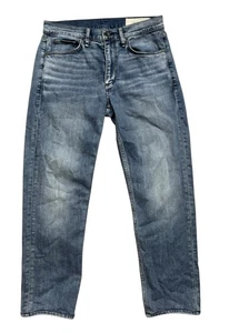 rag & bone Jeans Mens Sz 30x26 Short Length Blue Fit 2 Slim Medium Wash Tapered - Picture 1 of 10
