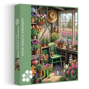 Gardener Flower Room  Jigsaw Puzzle 1000pc by PPuzzling - Foto 1 di 10