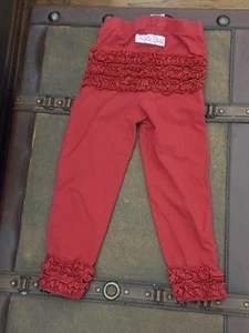Girls Ruffle Pants Red 2T/3T - Picture 1 of 4
