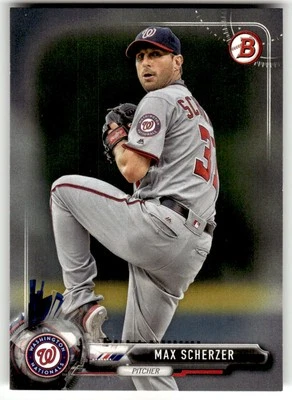 2017 Bowman #43 Max Scherzer Washington Nationals Baseball - Image 1 of 2