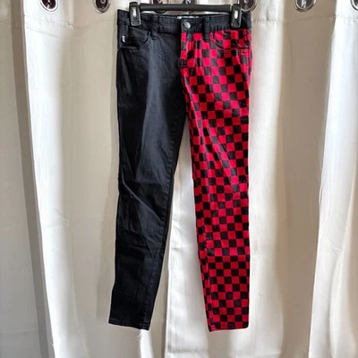 Calça Royal Bones Daang Goodman Y2K tamanho 3 quadriculada skinny grunge skatista 19029 - Imagem 1 de 4