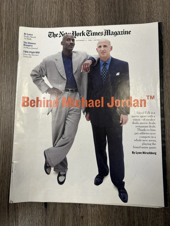 NEW YORK TIMES MAGAZINE BEHIND MICHAEL JORDAN  NOVEMBER 17, 1996 EXCELLENT  - Image 1 of 1