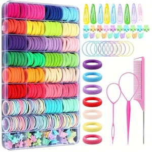 Elastic Hair Ties Box of 36 Containing 360 Damage Your Hair Along Candy-Colored - Picture 1 of 5