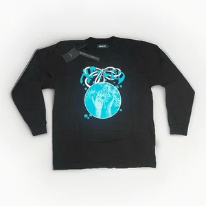 Afield Out Outdoor Equipment Flower Reflection Long Sleeve T Shirt Black Men’s L - Picture 1 of 7