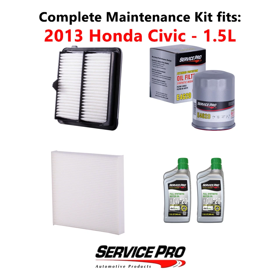 2013 Honda Civic 1.5L Complete Oil, Air & Cabin Filter Kit (0W-20) - Image 1 of 4