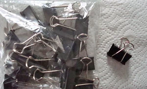 Dokumentenmappe Clips Medium schwarz Menge 30 + groß schwarz Menge 5 - Bild 1 von 1
