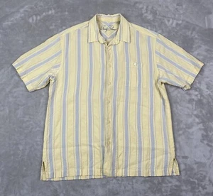 Tommy Bahama - Knopfleiste - gelb blau gestreift Kurzarm HERREN L - Bild 1 von 8