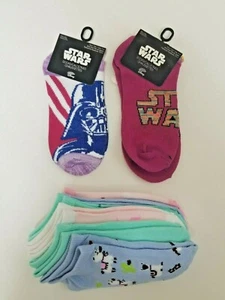 Disney Star Wars and Darth Vader Girls Ankle Socks Size: 6 - 8 - Picture 1 of 7