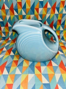 NEW Fiestaware SKY Blue Juice small Disk Pitcher Fiesta 28 oz Disc - Picture 1 of 5