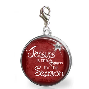 Jesús es la razón regalo religioso bolso con clip collar pulsera dije - Imagen 1 de 1