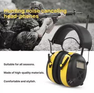 Cuffie Radio AM FM Digitali Protezione Orecchie Sicurezza Paraorecchie Elettroniche Nuove - Foto 1 di 12