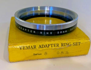 VEMAR ADAPTER RING SET Series 8 58mm - Picture 1 of 3