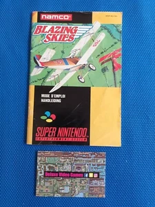 SUPER NINTENDO SNES : Notice Manuel Instruction Booklet - blazing skies - Imagen 1 de 2
