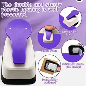 Earring Card Punch Earring Hole Puncher For Double-Post Punch Craft Lever Punch - Picture 1 of 8