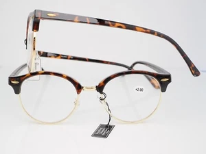 Hochwertige runde Lesebrille Retro Brille +2,00 - Bild 1 von 1