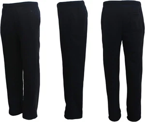 New Adult Mens Unisex Track Suit Fleece Lined Pants Sport Gym Work Casual Winter - Picture 1 of 12