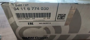 MINI F54 F55 F56 F57 FRONT BRAKE PADS & SENSOR GENUINE 34116774050 34106884263 - Picture 1 of 2