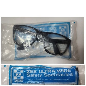 NEW VINTAGE ZEE ULTRA-WIDE SAFETY SPECTACLE Adjustable Clear Lens GLASSES NEW - Picture 1 of 5