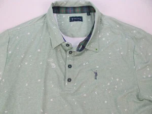 Camisa William Murray Hombres XXL Trébol Verde Camisa de Golf Club de Golf Robles Españoles - Imagen 1 de 16